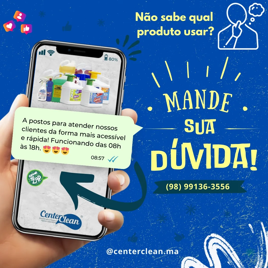 Frota própria identificada da Center Clean