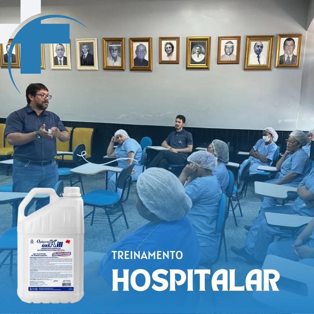 Registro real de treinamento hospitalar da Center Clean